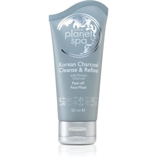 Planet Spa Korean Charcoal Cleanse & Refine Abziehtuch-Gesichtsmaske mit Aktivkohle 50 ml - Avon - Modalova