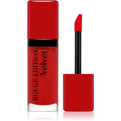 Rouge Edition Velvet barra de labios líquida con efecto mate tono 03 Hot Pepper 7.7 ml - Bourjois - Modalova