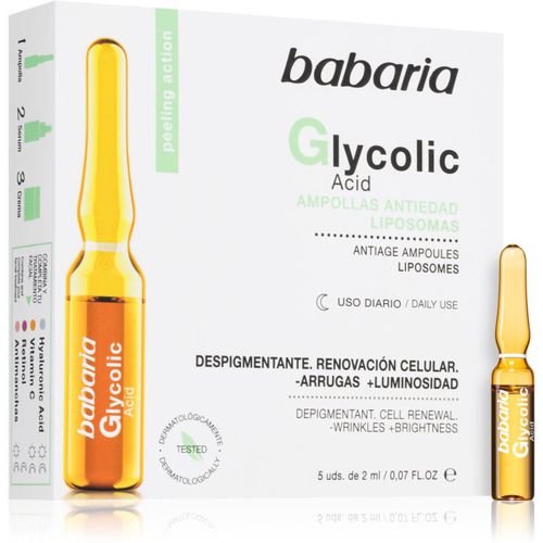 Glycolic Acid Aufhellendes Anti-Falten-Serum in Ampullen 5x2 ml - Babaria - Modalova