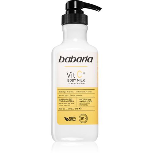 Vitamin C leche corporal hidratante para todo tipo de pieles 500 ml - Babaria - Modalova