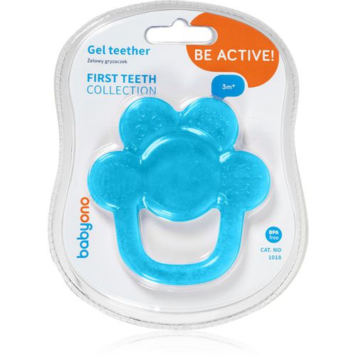 Be Active Gel Teether Beißring Turquoise Flower 1 St - BabyOno - Modalova