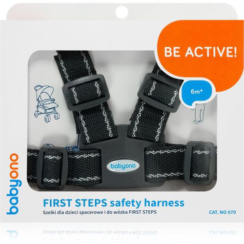 Be Active Safety Harness First Steps cinghie di sicurezza per bambini Black 6 m+ 1 pz - BabyOno - Modalova