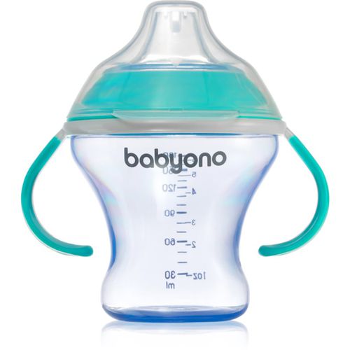 Take Care Non-spill Cup with Soft Spout bicchiere salvagoccia con maniglie Turquoise 3 m+ 180 ml - BabyOno - Modalova