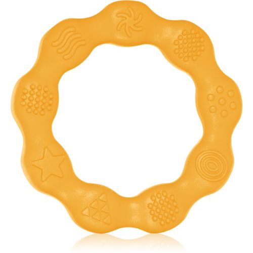 Be Active Silicone Teether Ring dentaruolo Yellow 1 pz - BabyOno - Modalova