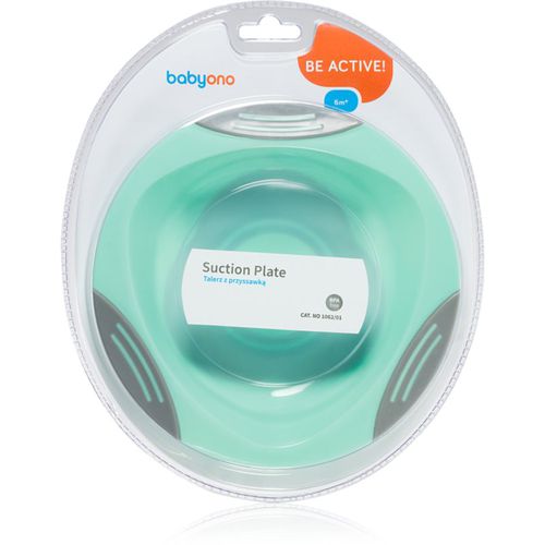 Be Active Suction Plate piatto con ventosa Mint 6 m+ 1 pz - BabyOno - Modalova