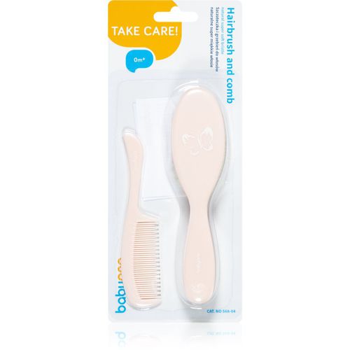 Take Care Hairbrush and Comb IV cepillo para el cabello para niños Pink 2 ud - BabyOno - Modalova