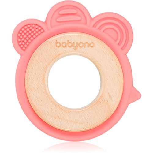 Wooden & Silicone Teether Beißring Hen 1 St - BabyOno - Modalova