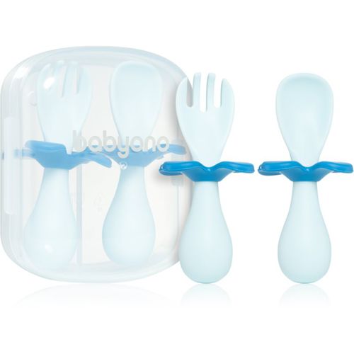 Be Active Ergonomic Utensils for Children Besteck Blue 12 m+ 2 St - BabyOno - Modalova