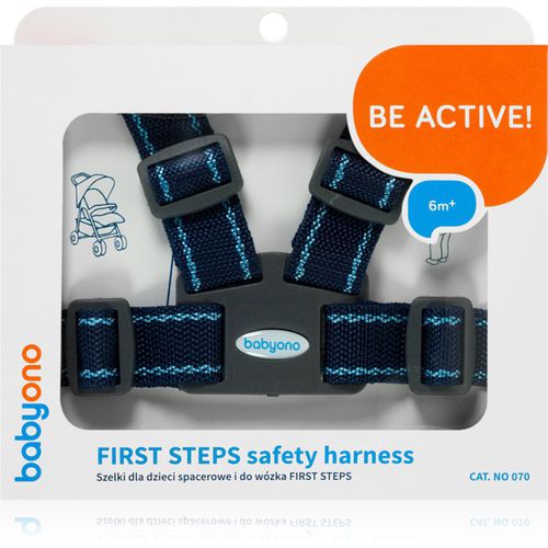 Be Active Safety Harness First Steps cinghie di sicurezza per bambini Dark Blue 6 m+ 1 pz - BabyOno - Modalova