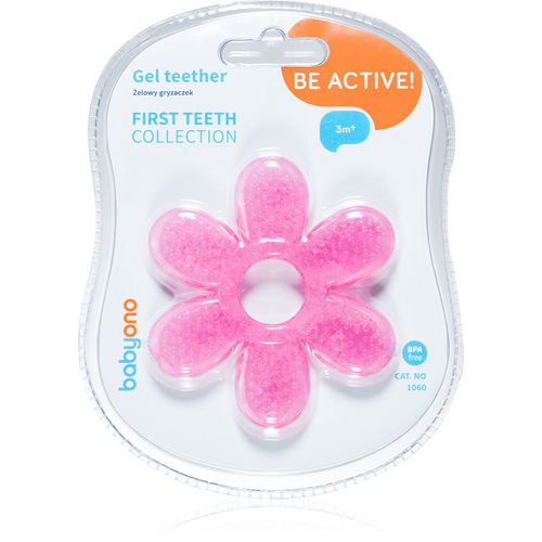 Be Active Gel Teether mordedor Flower Pink 1 ud - BabyOno - Modalova