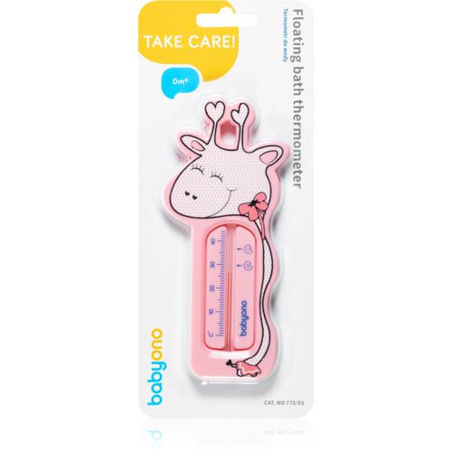 Take Care Floating Bath Thermometer Kinderthermometer für das Bad Pink Giraffe 1 St - BabyOno - Modalova