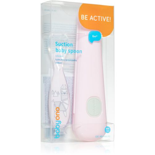 Be Active Suction Baby Spoon cucchiaino Pink 6 m+ 1 pz - BabyOno - Modalova