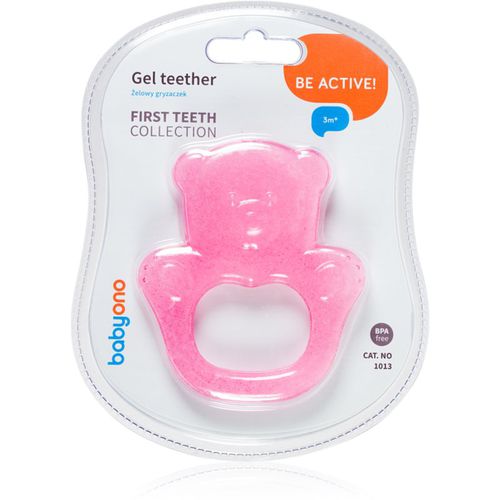 Be Active Gel Teether dentaruolo Pink Bear 1 pz - BabyOno - Modalova