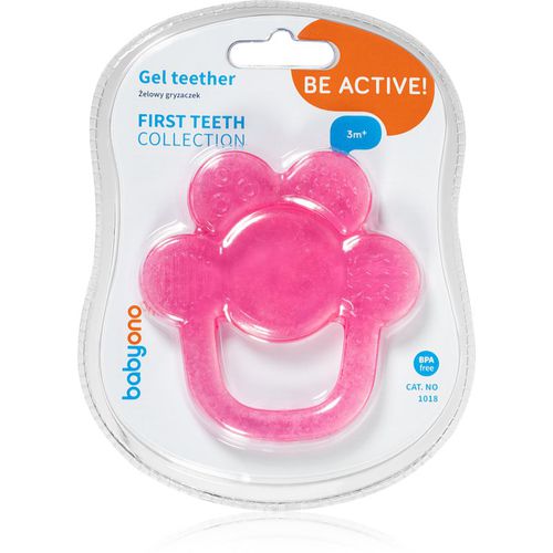 Be Active Gel Teether Beißring Pink Flower 1 St - BabyOno - Modalova