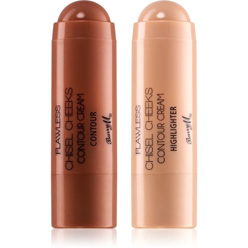 Flawless Chisel Cheeks bronceador e iluminador en crema en forma de barra duo balení 2x5 g - Barry M - Modalova