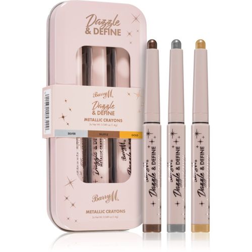 Dazzle & Define Metallic Crayon matita occhi metallizzata confezione conveniente 3 x 1,4 g - Barry M - Modalova