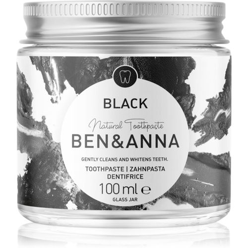 Natural Toothpaste Black dentifricio in vasetto di vetro con carbone attivo 100 ml - BEN&ANNA - Modalova