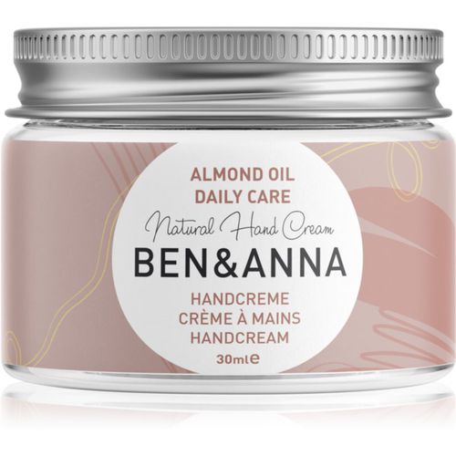 Natural Hand Cream Daily Care crema de manos con aceite de almendras 30 ml - BEN&ANNA - Modalova