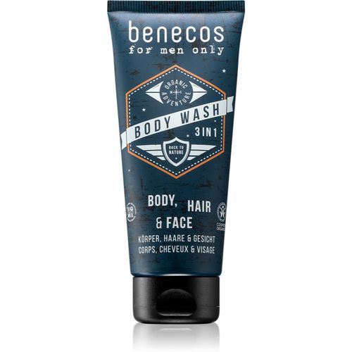 For Men Only shampoo, balsamo e gel doccia 3 in 1 200 ml - Benecos - Modalova