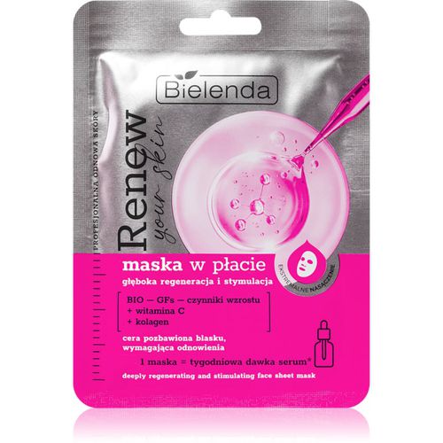 Renew Your Skin maschera in tessuto effetto rigenerante 18 g - Bielenda - Modalova