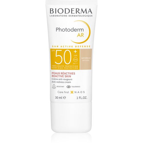 Photoderm AR crema protectora con color para pieles muy sensibles con tendencia al enrojecimiento SPF 50+ tono Natural 30 ml - Bioderma - Modalova