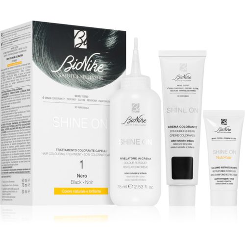 SHINE ON tinte permanente para cabello tono 1 Black 1 ud - BioNike - Modalova