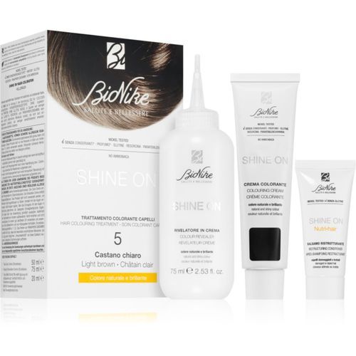 SHINE ON tinte permanente para cabello tono 5 Light Brown 1 ud - BioNike - Modalova