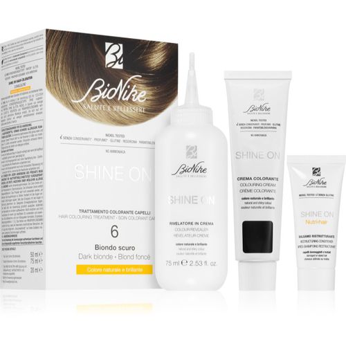 SHINE ON tinta permanente per capelli colore 6 Dark Blonde 1 pz - BioNike - Modalova