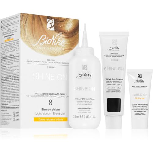 SHINE ON tinta permanente per capelli colore 8 Light Blonde 1 pz - BioNike - Modalova