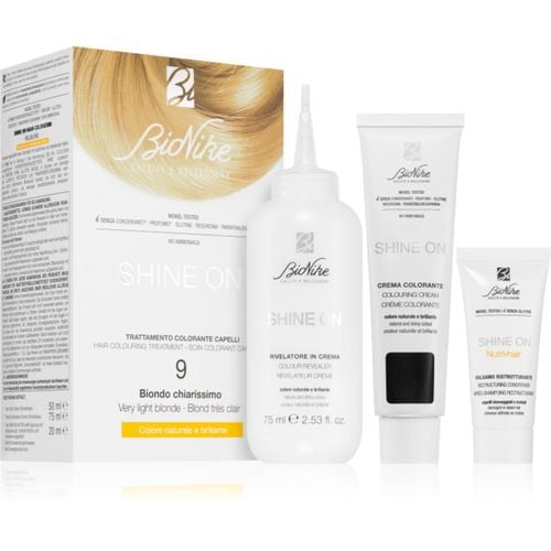 SHINE ON tinta permanente per capelli colore 9 Very Light Blonde 1 pz - BioNike - Modalova