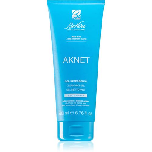 Aknet gel exfoliante limpiador para pieles grasas y problemáticas 200 ml - BioNike - Modalova