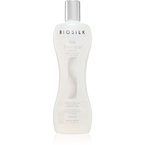 Silk Therapy Original tratamiento sedoso regenerador para todo tipo de cabello 355 ml - Biosilk - Modalova