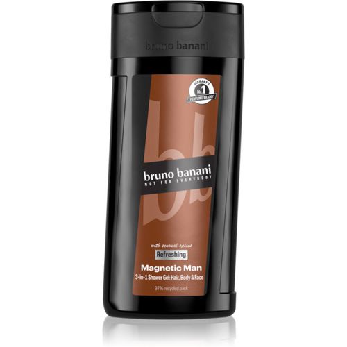 Magnetic Man gel doccia profumato 3 in 1 per uomo 250 ml - Bruno Banani - Modalova