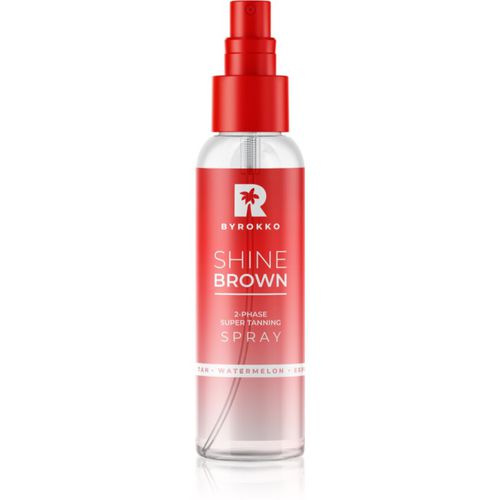 Shine Brown Watermelon fórmula para un bronceado rápido y duradero en spray 104 ml - ByRokko - Modalova