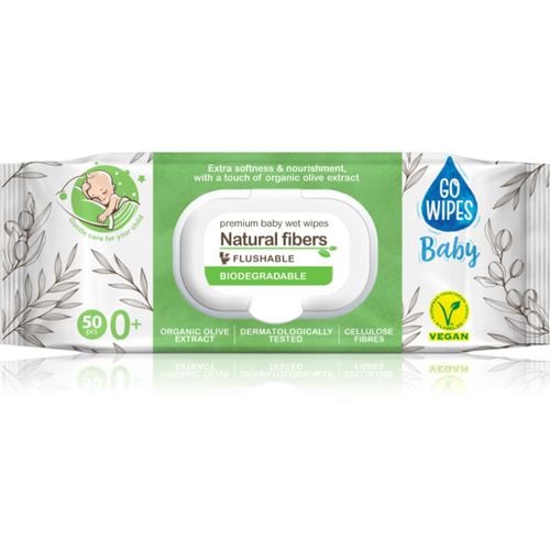 Baby Natural Fibers salviette umidificate per bambini per pelli sensibili 0+ 50 pz - GoWipes - Modalova