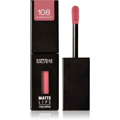 Matte Lips rossetto liquido lunga tenuta effetto opaco colore 108 Endless Blush 4,5 ml - Gabriella Salvete - Modalova