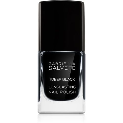 Longlasting Enamel esmalte de uñas de larga duración con brillo intenso tono 01 Deep Black 11 ml - Gabriella Salvete - Modalova