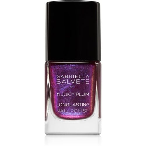 Longlasting Enamel esmalte de uñas de larga duración con purpurina tono 11 Juicy Plum 11 ml - Gabriella Salvete - Modalova