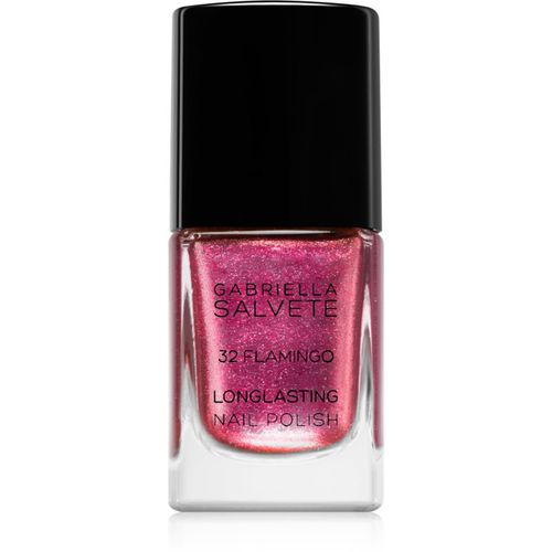 Longlasting Enamel langanhaltender Nagellack mit Glitzerteilchen Farbton 32 Flamingo 11 ml - Gabriella Salvete - Modalova