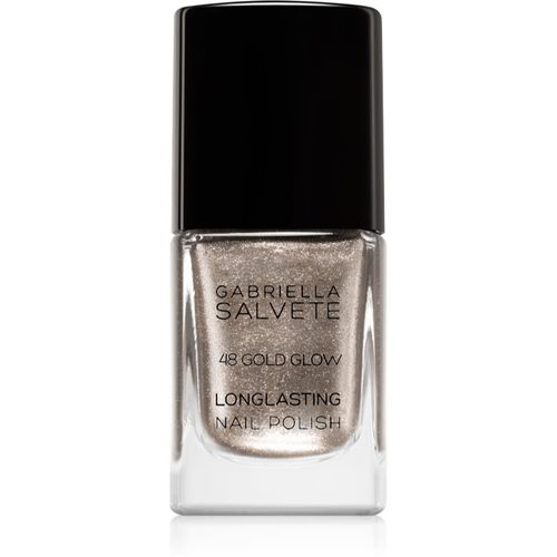 Longlasting Enamel smalto per unghie lunga tenuta con glitter colore 48 Gold Glow 11 ml - Gabriella Salvete - Modalova