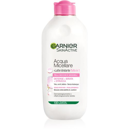 Skin Active Agua micelar limpiadora con loción hidratante para pieles secas y sensibles 400 ml - Garnier - Modalova