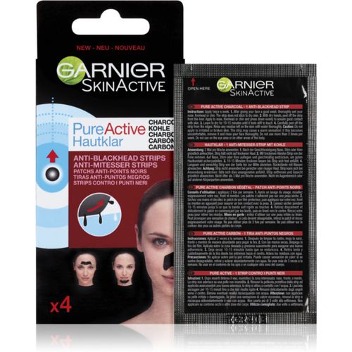 Pure Active tiras limpiadoras faciales contra los puntos negros 4 ud - Garnier - Modalova