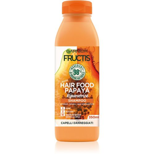 Fructis Papaya Hair Food champú regenerador para cabello maltratado o dañado 350 ml - Garnier - Modalova