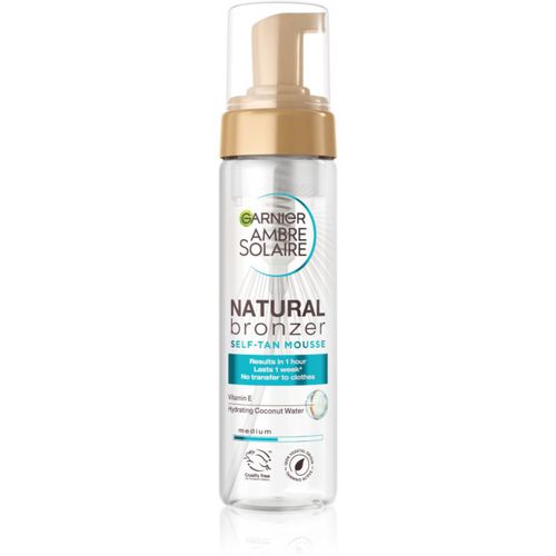 Ambre Solaire Natural Bronzer mousse autoabbronzante per viso e corpo effetto idratante 200 ml - Garnier - Modalova