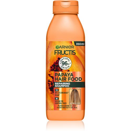 Fructis Papaya Hair Food champú regenerador para cabello maltratado o dañado 350 ml - Garnier - Modalova