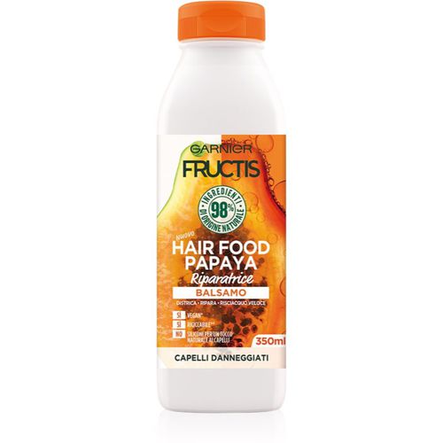 Fructis Papaya Hair Food acondicionador regenerador para cabello maltratado o dañado 350 ml - Garnier - Modalova