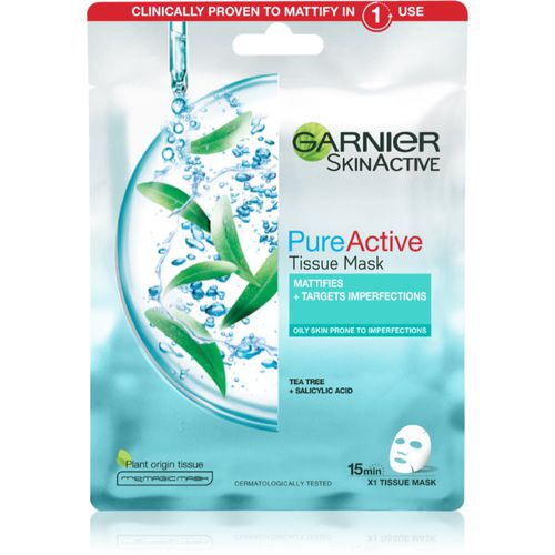 Skin Active Pure Active Máscara de tejido para limpieza facial 28 g - Garnier - Modalova