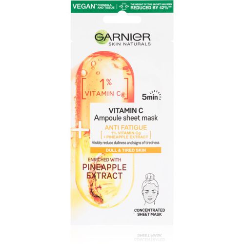 Skin Naturals Vitamin C Zellschichtmaske mit stärkender Wirkung 15 g - Garnier - Modalova