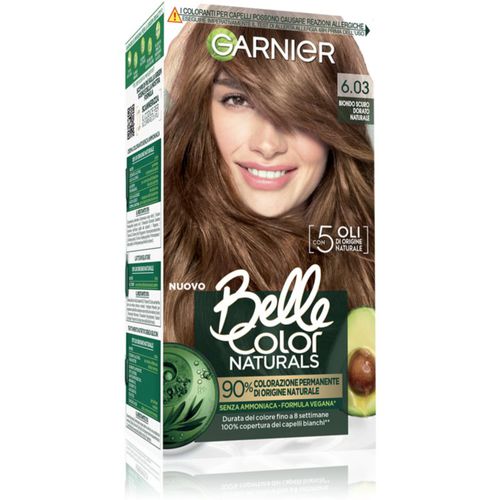 Belle Color Naturals tinte permanente para cabello tono Biondo Scuro Dorato Naturale (6.03) 1 ud - Garnier - Modalova