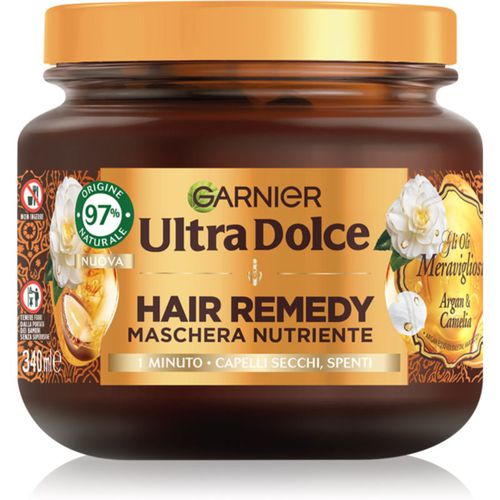 Ultra Dolce Olio d'Argan e di Camelia maschera rivitalizzante per capelli secchi 340 ml - Garnier - Modalova